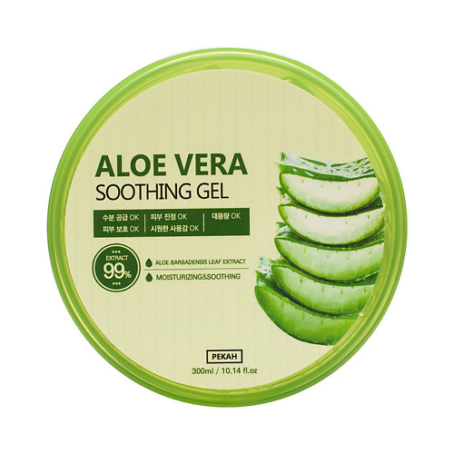 Гель для тела PEKAH Универсальный увлажняющий алоэ-гель Aloe Vera Soothing Gel