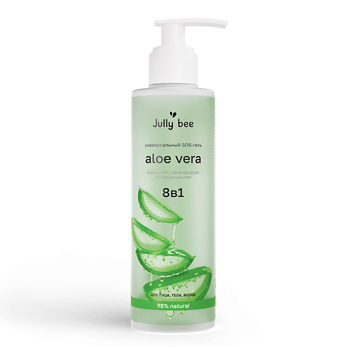 

JULLY BEE Увлажняющий гель алоэ для лица и тела Aloe Vera, Увлажняющий гель алоэ для лица и тела Aloe Vera