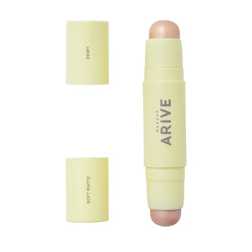 ARIVE MAKEUP Двойной стик-хайлайтер Duo Highlighter Stick Soft Matte & Dewy, фото 1