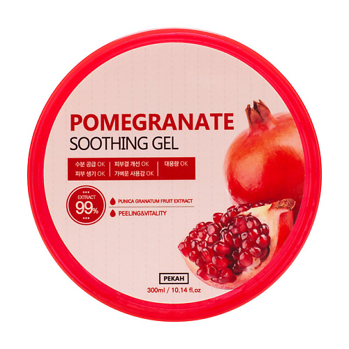 фото Pekah универсальный гель для лица и тела с экстрактом граната pomegranate soothing gel