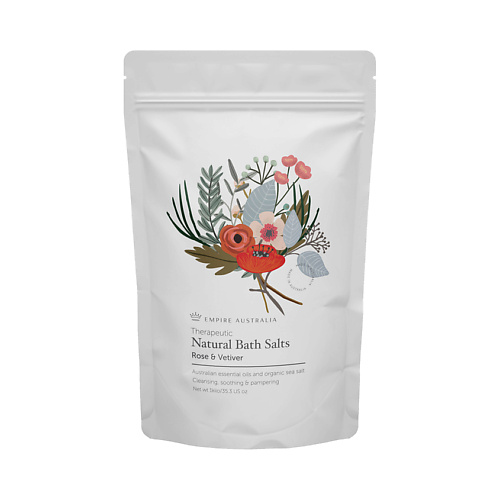 Соль для ванны EMPIRE AUSTRALIA Соль для ванны с маслами розы и ветивера Rose And Vetiver Bath Salts