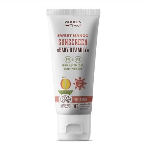 WOODEN SPOON Лосьон для тела солнцезащитный с манго Baby & Family Sweet Mango Sunscreen SPF 50