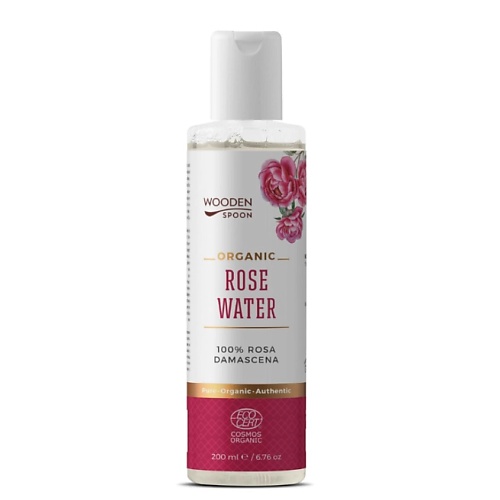 Мицеллярная вода WOODEN SPOON Вода розовая натуральная для лица Rose Water 100% Rosa Damascena