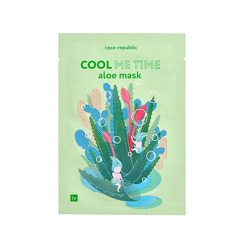 FACE REPUBLIC Маска для лица охлаждающая с алоэ Cool me time aloe mask