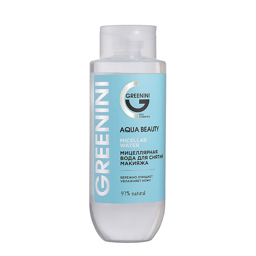 GREENINI Мицеллярная вода для снятия макияжа Aqua Beauty