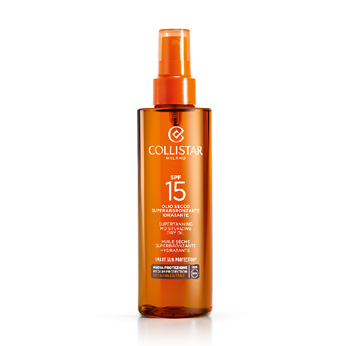 COLLISTAR Масло сухое для интенсивного загара для лица-тела-волос SPF15 Supertanning Moisturizing Dry Oil