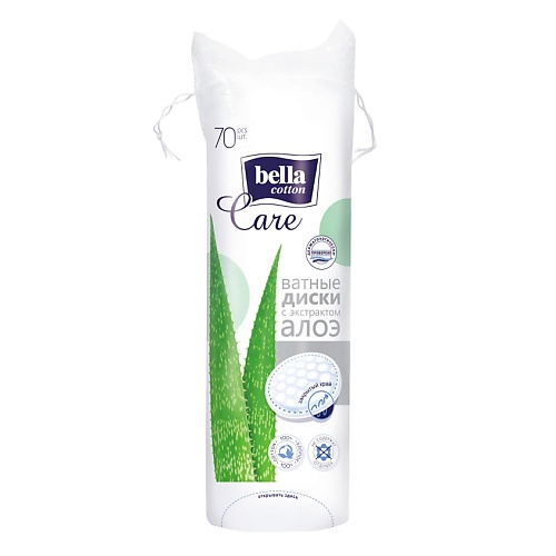   Летуаль BELLA Ватные диски cotton care алоэ 70.0