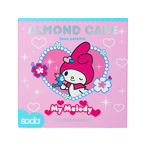 

SODA Палетка для лица ALMOND CAKE #cuteadventure, Палетка для лица ALMOND CAKE #cuteadventure