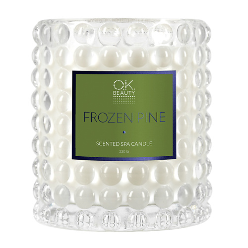 OK BEAUTY Ароматическая СПА свеча Scented SPA Candle Frozen Pine 1791₽