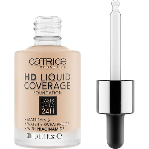 

CATRICE Тональная основа HD Liquid Coverage Foundation, Тональная основа HD Liquid Coverage Foundation