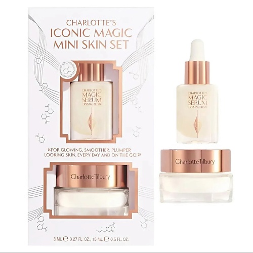 CHARLOTTE TILBURY Дорожный набор Iconic Magic Mini Skin Set Сыворотка крем для лица 10872₽