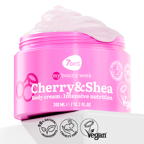 7DAYS Крем для тела увлажняющий с маслами CHERRYSHEA MY BEAUTY WEEK 3000 369₽