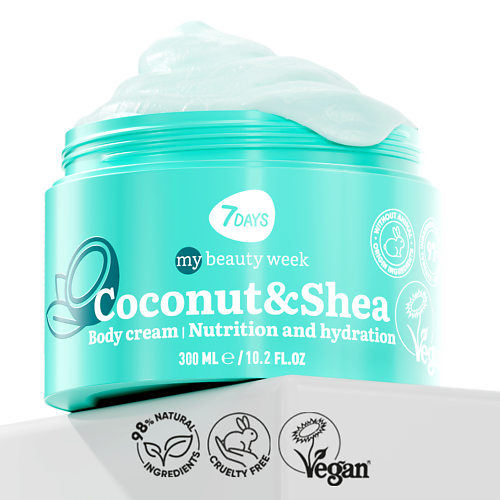 7DAYS Крем для тела увлажняющий COCONUTSHEA MY BEAUTY WEEK 3000 478₽