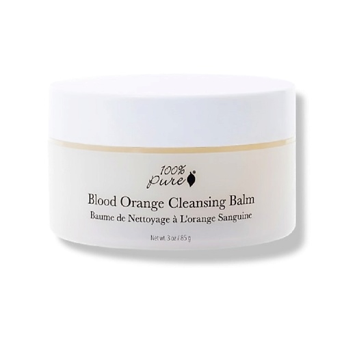 фото 100% pure очищающий бальзам красный апельсин blood orange cleansing balm