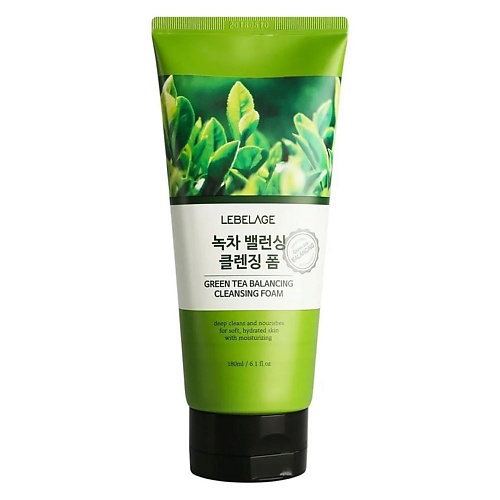 

LEBELAGE Балансирующая пенка с зеленым чаем GREEN TEA BALANCING CLEANSING FOAM 180.0, Балансирующая пенка с зеленым чаем GREEN TEA BALANCING CLEANSING FOAM