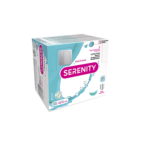 SERENITY Презервативы ULTRA THIN Naturel Ультратонкие 36.0