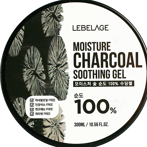 LEBELAGE Moisture Charcoal  Soothing Gel Гель для кожи с углем Увлажняющий успокаивающий гель 300.0