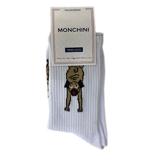 MONCHINI Носки женские с мопсом