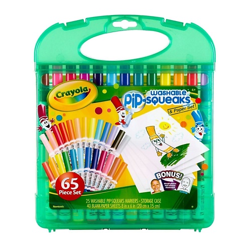 

CRAYOLA Смываемые фломастеры в подарочном кейсе Washable Markers Case 65.0, Смываемые фломастеры в подарочном кейсе Washable Markers Case