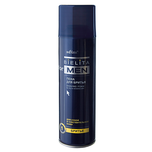 

БЕЛИТА Пена для бритья для сухой и чувствительной кожи For Men 250.0, Пена для бритья для сухой и чувствительной кожи For Men