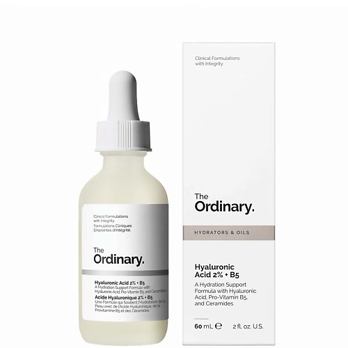 

THE ORDINARY Увлажняющая сыворотка Hyaluronic Acid 2% + B5 60.0, Увлажняющая сыворотка Hyaluronic Acid 2% + B5