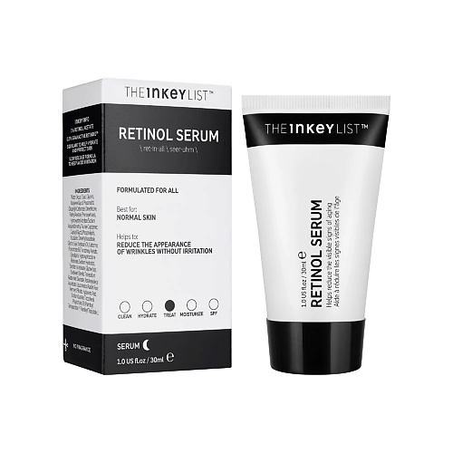 

THE INKEY LIST Обновляющая ночная сыворотка с ретинолом Retinol Serum 30.0, Обновляющая ночная сыворотка с ретинолом Retinol Serum