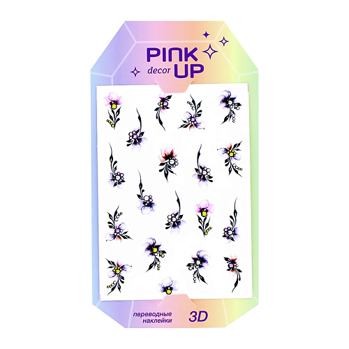 PINK UP Наклейки для ногтей 3D