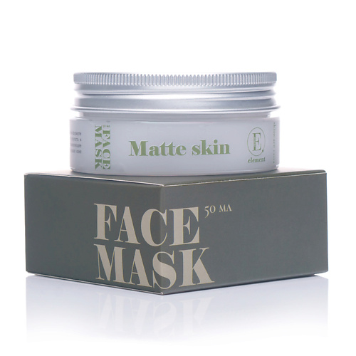 ELEMENT Очищающая и матирующая маска для лица FACE MASK  Matte skin skincare extra