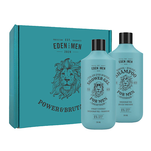 EDEN Подарочный набор For men шампуньгель для душа 999₽