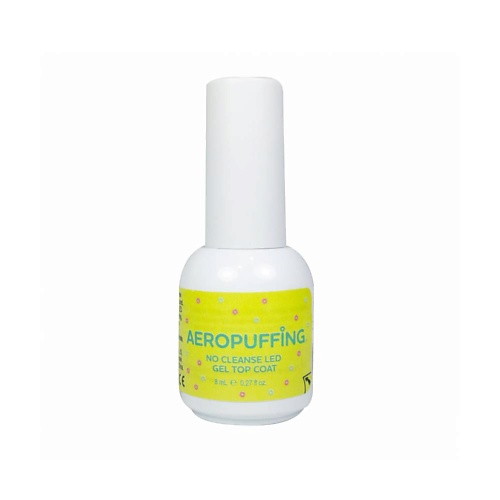 

AEROPUFFING Верхнее покрытие без липкого слоя No Cleanse LED Gel Top Coat 8.0, Верхнее покрытие без липкого слоя No Cleanse LED Gel Top Coat