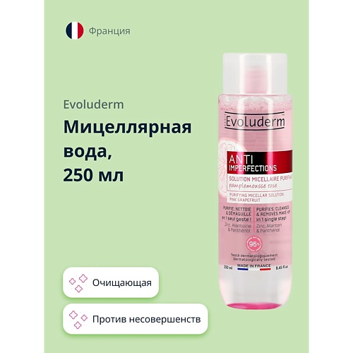 

EVOLUDERM Мицеллярная вода ANTI IMPERFECTIONS против несовершенств (очищающая) 250.0, Мицеллярная вода ANTI IMPERFECTIONS против несовершенств (очищающая)