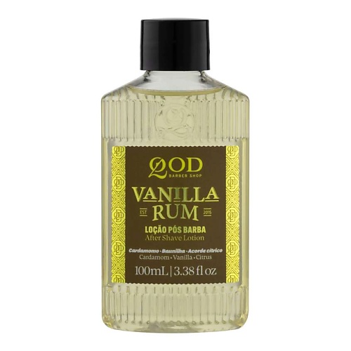 QOD BARBER SHOP Лосьон после бритья с ароматом ванильного рома Vanilla Rum After Shave Lotion