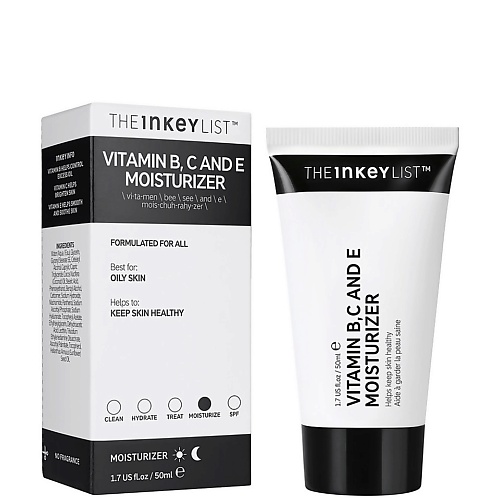 

THE INKEY LIST Увлажняющий крем с витаминами Vitamin B, C and E Moisturizer 50.0, Увлажняющий крем с витаминами Vitamin B, C and E Moisturizer