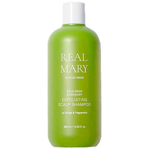 

RATED GREEN Глубоко очищающий и отшелушивающий шампунь с соком розмарина Real Mary Exfoliating Scalp Shampoo, Глубоко очищающий и отшелушивающий шампунь с соком розмарина Real Mary Exfoliating Scalp Shampoo