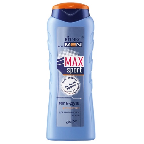 

ВИТЭКС Гель-душ для волос и тела FOR MEN MAX Sport 400.0, Гель-душ для волос и тела FOR MEN MAX Sport