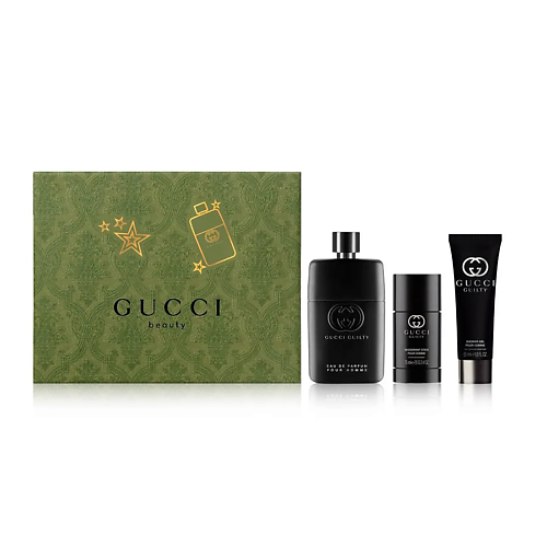 GUCCI Набор Guilty Pour Homme Eau de Parfum Парфюмерная вода Гель для душа Дезодорант-стик 10 16657₽