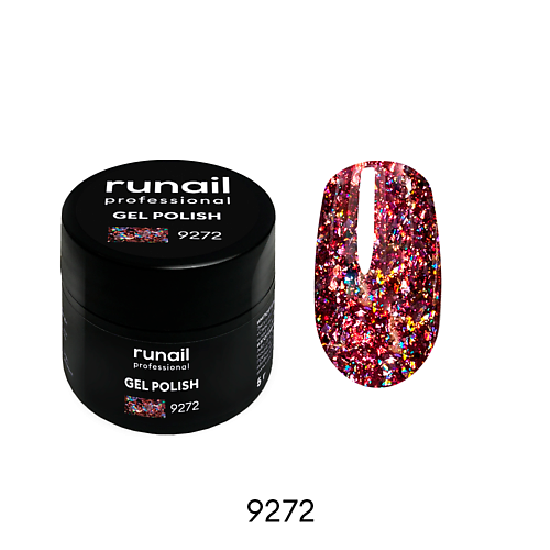 

RUNAIL PROFESSIONAL Гель-лак с блестками, Гель-лак с блестками