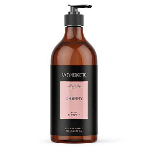 фото Synergetic парфюмированный гель для душа cherry/вишня 750.0