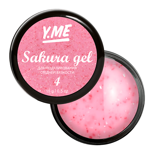 Y.ME Гель пастельного оттенка с мелкими частичками фольги Sakura Gel