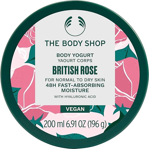 THE BODY SHOP Легкий увлажняющий йогурт для тела British Rose 2000 2103₽