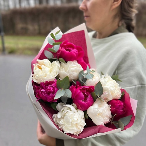 

LE BOUQUET Букет из ярких пионов микс, Букет из ярких пионов микс