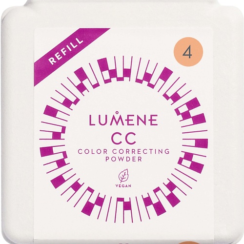 

LUMENE Компактная цветокорректирующая пудра CC Color Correcting, сменный блок, Компактная цветокорректирующая пудра CC Color Correcting, сменный блок