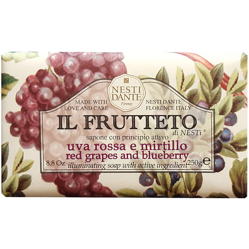 

NESTI DANTE Мыло Il Frutteto Red Grapes & Blueberry, Мыло Il Frutteto Red Grapes & Blueberry