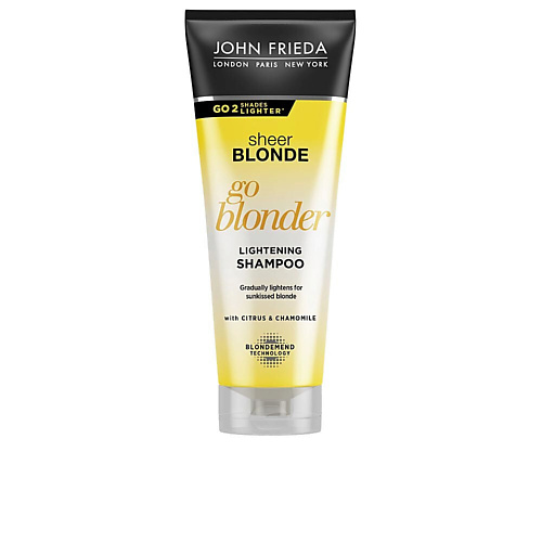 

JOHN FRIEDA Осветляющий шампунь для натуральных и окрашенных светлых волос Sheer Blonde 250.0, Осветляющий шампунь для натуральных и окрашенных светлых волос Sheer Blonde