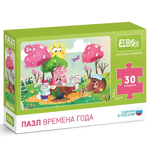 

EL'BASCO Пазл детский 27х20 см Времена года Весна 1.0, Пазл детский 27х20 см Времена года Весна