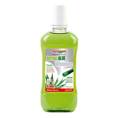 

FORAMEN Ополаскиватель Herbal ALOE Whitening 500, Ополаскиватель Herbal ALOE Whitening