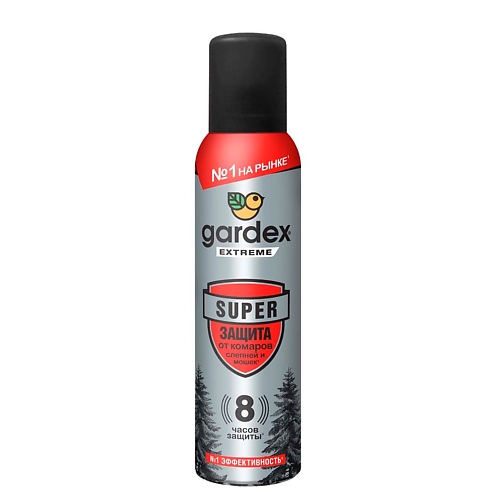 

GARDEX Extreme Super Аэрозоль от комаров, слепней и мошек 150.0, Extreme Super Аэрозоль от комаров, слепней и мошек