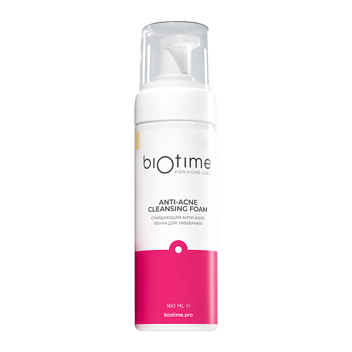 

BIOTIME FOR HOME CARE Очищающая анти-акне пенка для умывания Anti-acne cleansing foam 160.0, Очищающая анти-акне пенка для умывания Anti-acne cleansing foam