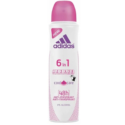 

ADIDAS Дезодорант-спрей для женщин 6-in-1 Deo Cool care 900.0, Дезодорант-спрей для женщин 6-in-1 Deo Cool care