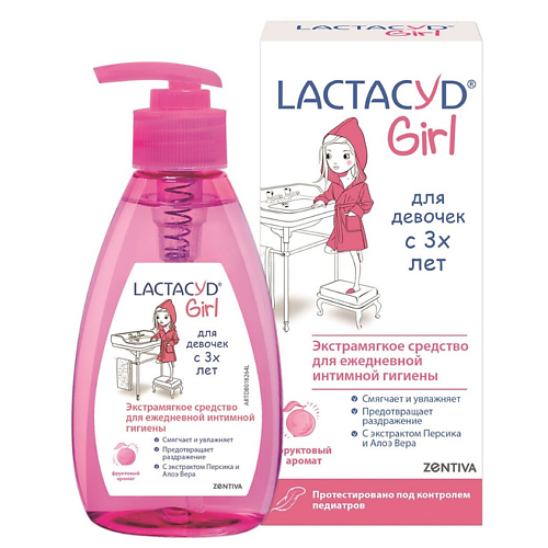 

LACTACYD Гель для девочек с 3-х лет 200.0, Гель для девочек с 3-х лет